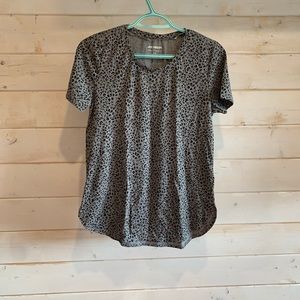Joe Fresh | Black & Grey Cheetah Print Boyfriend Tee